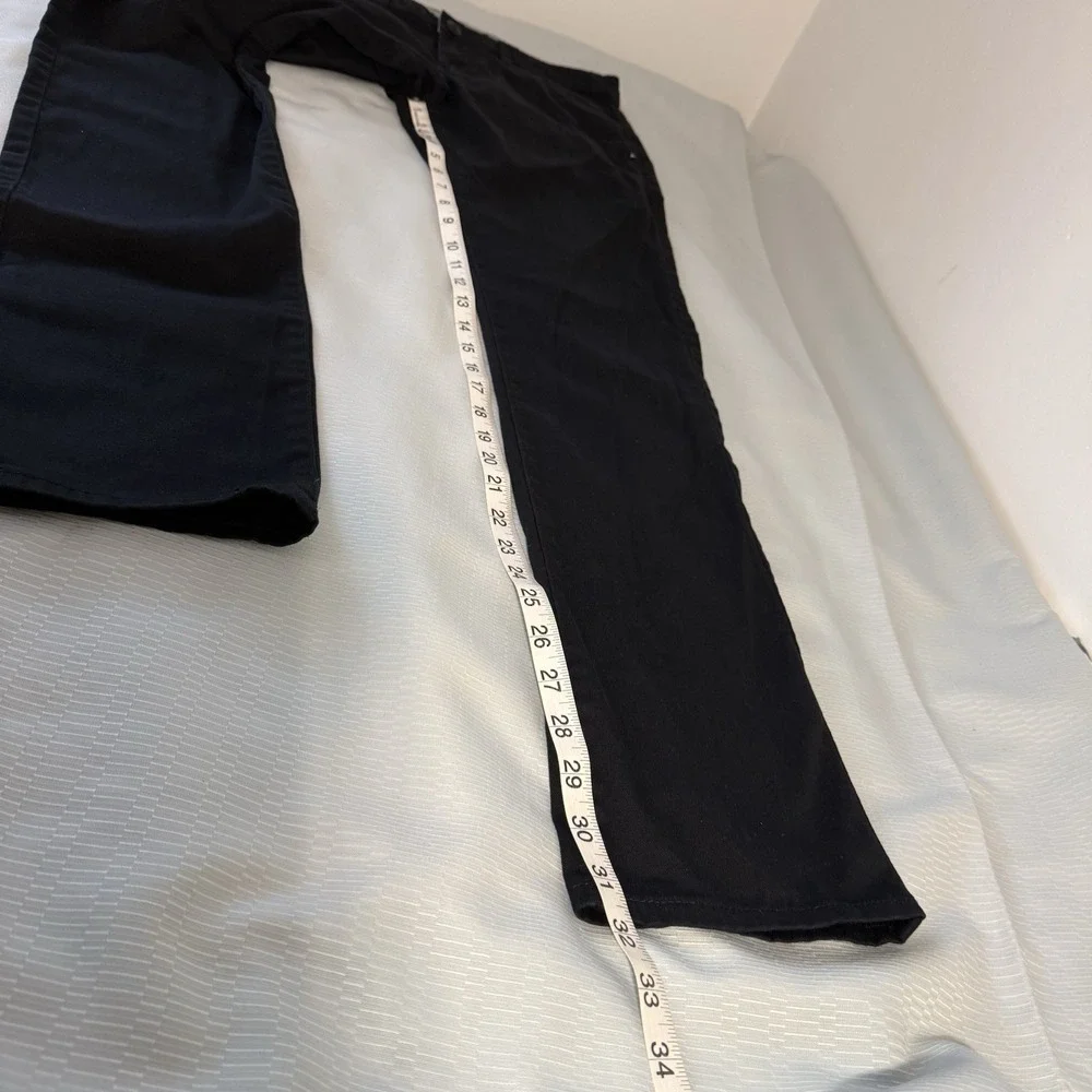 Quiksilver Pants Adult 34 Black Chino Straight Tapered Outdoor Casual Mens 30/32